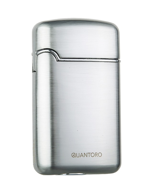 Quantoro Üç Torch Pürmüz Delicili Gümüş Metal Puro Çakmağı - Trz1113