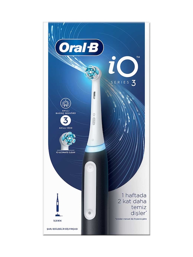 Oral-B İO Series 3 Şarjlı Diş Fırçası Siyah