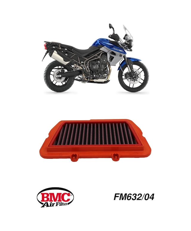 Bmc Fm632/04 Triumph Tiger 800 / Xc / Xcx / Xca / Xr / Xrx / Xrt 2010-2020 Kutu İçi Performans Hava Filtresi