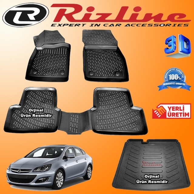 Astra J Sedan 3D Paspas+Bagaj Havuzu 2012-2018 Arası Rizline N11.8933