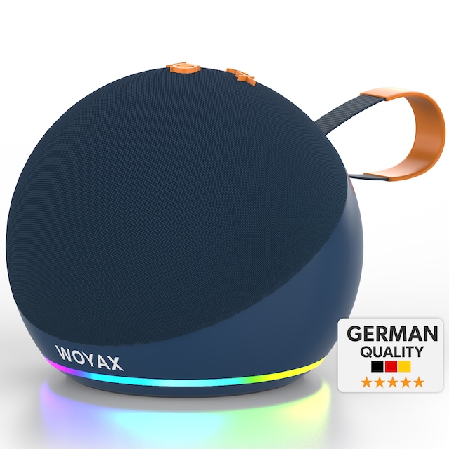 Woyax Taşınabilir Bluetooth Hoparlör, 15w Kablosuz Küre Speaker, Ses Bombası Usb, Tws, 15w Güçlü Ses Bass Küçük Büyük Boy