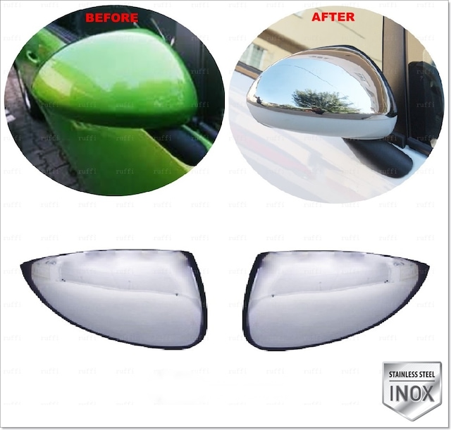 Opel Corsa D Krom Ayna Kapağı 2 Prç. 2006-2014 Arası P.çelik