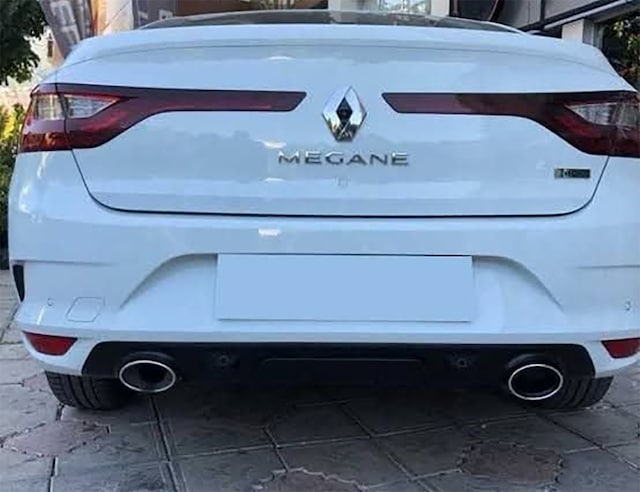 Renault Megane 4 Difüzör Siyah İthal Plastik 2016 2017 2018 2019 2020 Megan Difizör Ek