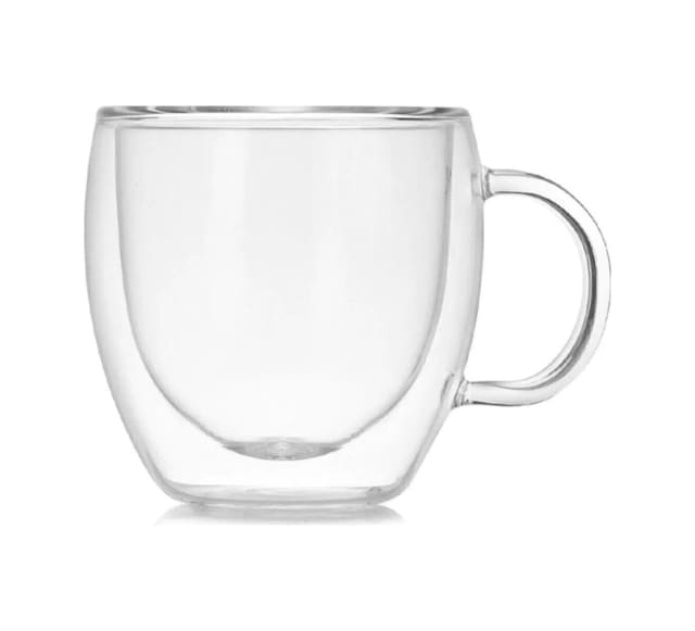 250 Ml Çift Cidarlı Cam Kupa