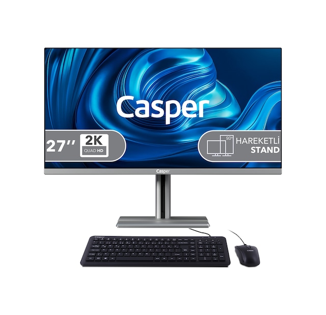 Casper Nirvana A87.210H-8V00X-V-G Core 5-210H 8 GB 500 GB Nvme SSD 27" Free Dos AIO Masaüstü Bilgisayar
