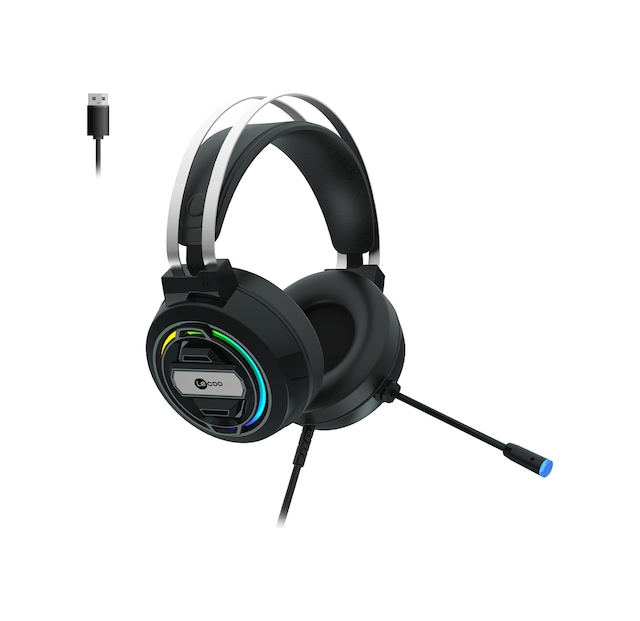 Lecoo HT401 Kablolu USB 2.0 RGB Mikrofonlu Kulak Üstü Gaming Kulaklık