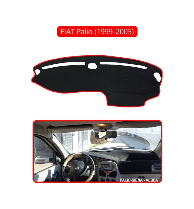 Fıat Palio 1999-2005 Modellerine Uygun Eskitorpido Koruma Halısı Kırmızı Kenar