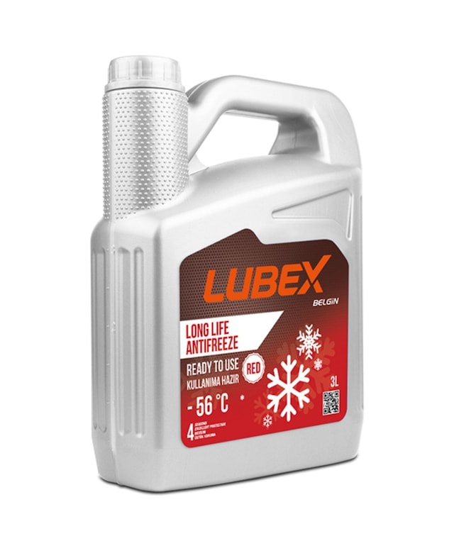 Lubex Antifriz Kırmızı 3Lt - Long Lıfe