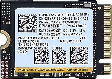 Samsung Samsung Bm9c1 512GB NVMe M.2 2230 PCIe 4.0