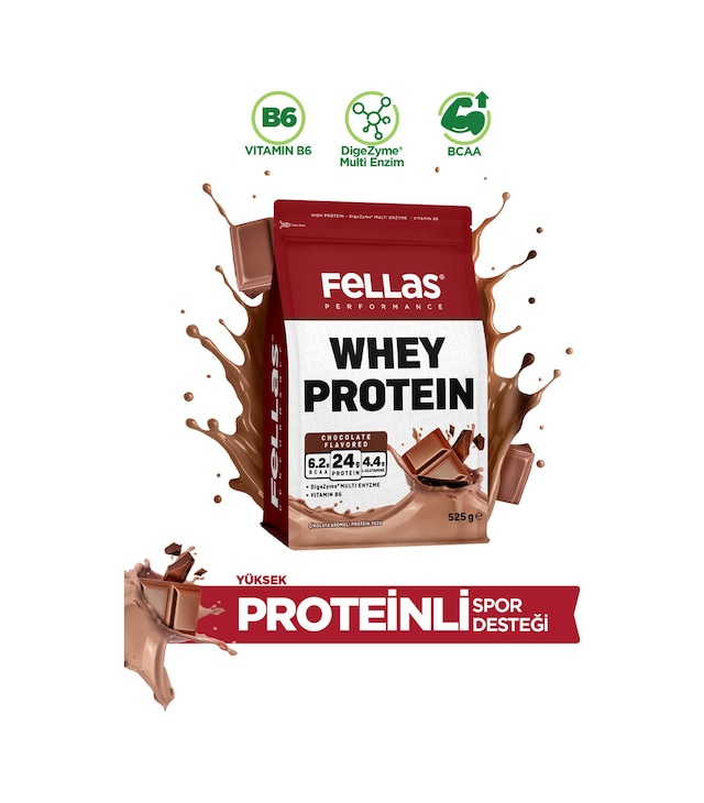 Fellas Whey Protein Tozu Doypack - Çikolata Aromalı 525 G Çikolata