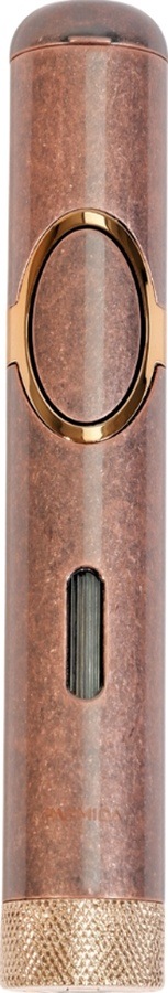 Parmida Tek Torch Pürmüz Delicili Bronz Metal Puro Çakmağı - Tr9518
