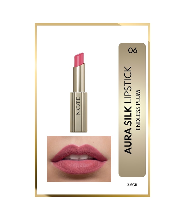 Aura Silk Lipstick Kremsi Yarı Parlak Ruj 06 Endless Plum - Pembe