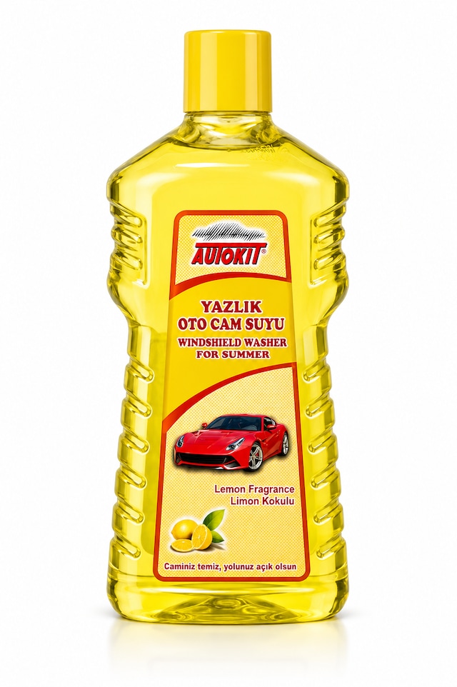 Autokit Yazlık Cam Suyu Limon Aromalı 1 Litre