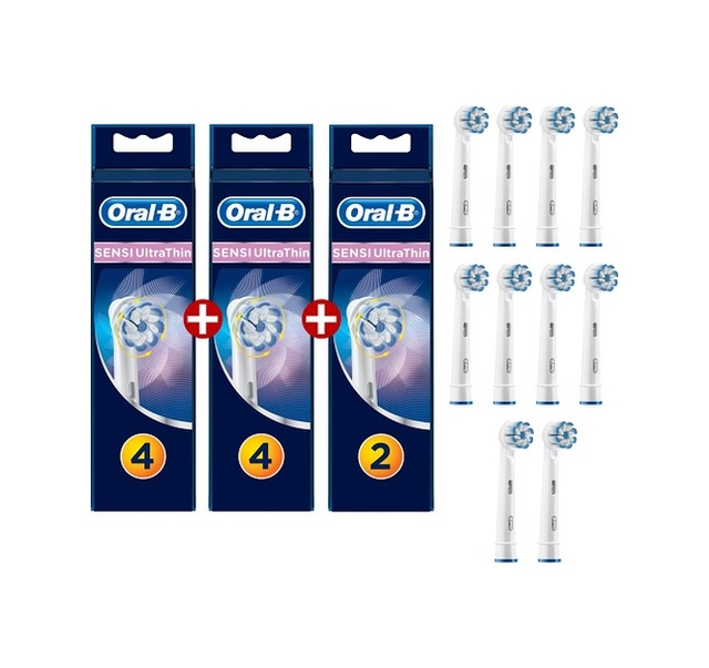 Oral-B Sensi Ultra Thin Diş Fırçası Yedek Başlık 2 x 4'lü + Sensi Ultra Thin Diş Fırçası Yedek Başlık 2'li