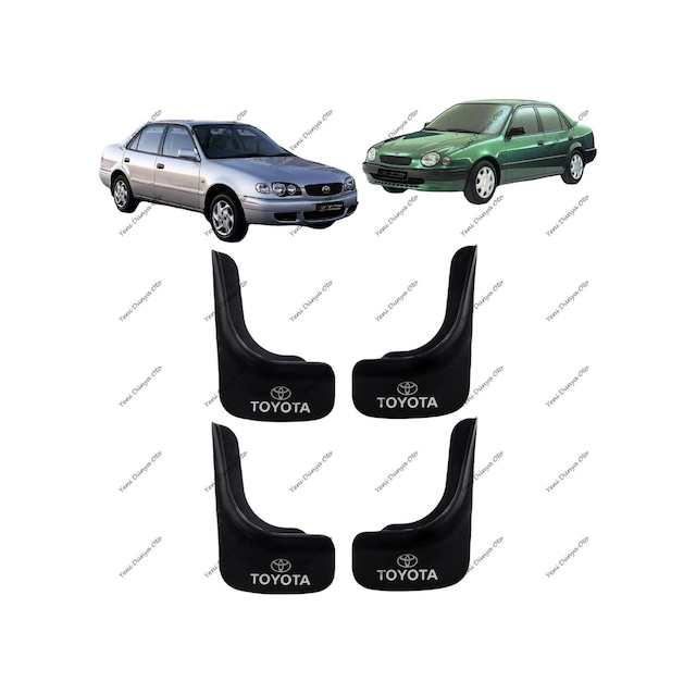 Toyota Uyumlu Corolla 1998-2002 4lü Paçalık Çamurluk Tozluk TYT1UX006