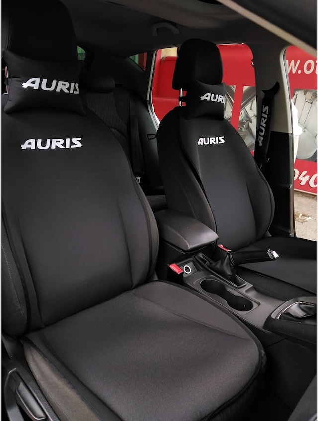 Toyota Uyumlu Auris Nakışlı Ön Ikili Oto Koltuk Kılıfı