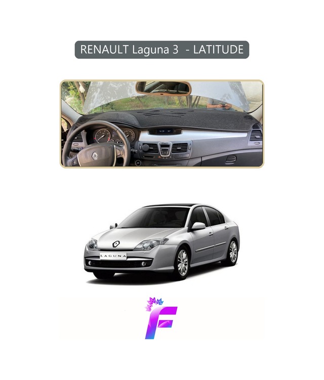 Renault Laguna 3 Uyumlu Torpido Örtüsü Yansıma Önleyici Tam Koruma Hızlı Ve Kolay Montaj J86 Torpido Halısı