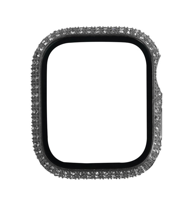 Watch 7 45mm Ogaa Watch Gard 24 Kenarları Taşlı Sert Pc Kasa Ve Ekran Koruyucu - Gümüş Diğer