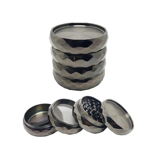 Siyah 56 Mm. Tütün Baharat Herbal Öğütücüsü Parçalayıcı Rb81sy