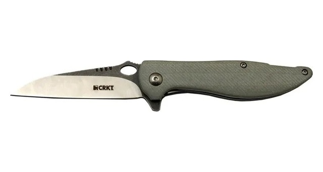 Crkt Lotus 1265 Gri Kamp / Outdoor Çakı 18cm - Yarı Otomatik, Kemerlikli