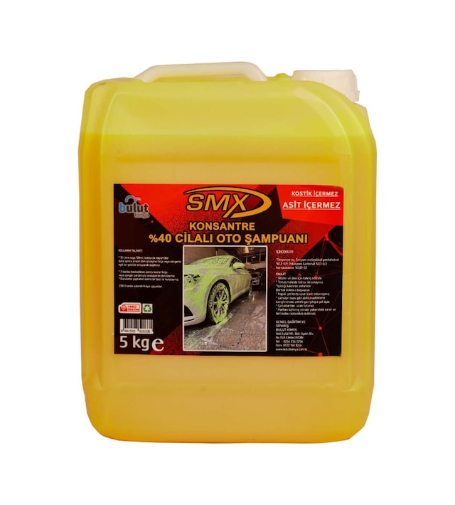 Smx %40 Cilalı Oto Yıkama Şampuanı 5 Litre