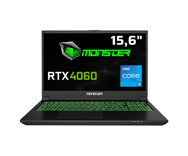 Monster Tulpar T5 V23.3 i5-12450H 16 GB 500 GB SSD 8 GB RTX 4060 15,6" Free Dos FHD Dizüstü Bilgisayar