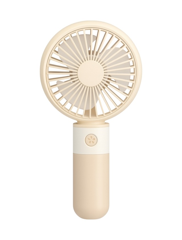 Taşınabililir Mini Usb Şarjlı 3 Kademeli El Masaüstü Vantilatör Fan Soğutucu Ym88214 Kahverengi Açık