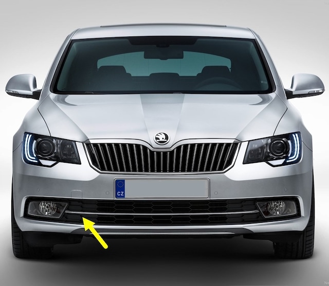 Skoda Superb 2 14-15 Ön Tampon Sağ Izgara Krom Çıtalı 3T0853666B