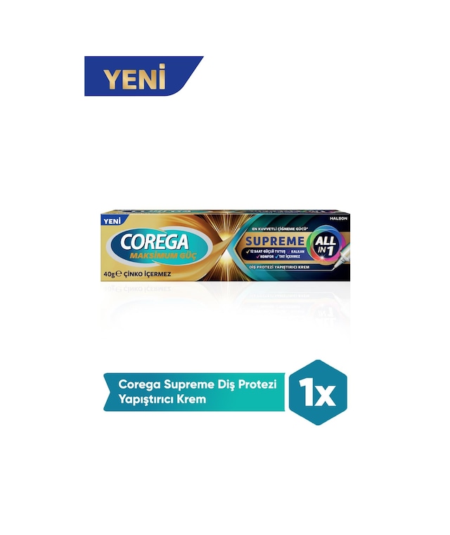 Corega Supreme Diş Protezi Yapıştırıcı Krem 40 Gr