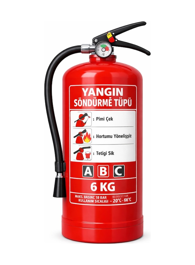Ekonomik Kuru Kimyevi Tozlu Yangın Söndürücü Tüp