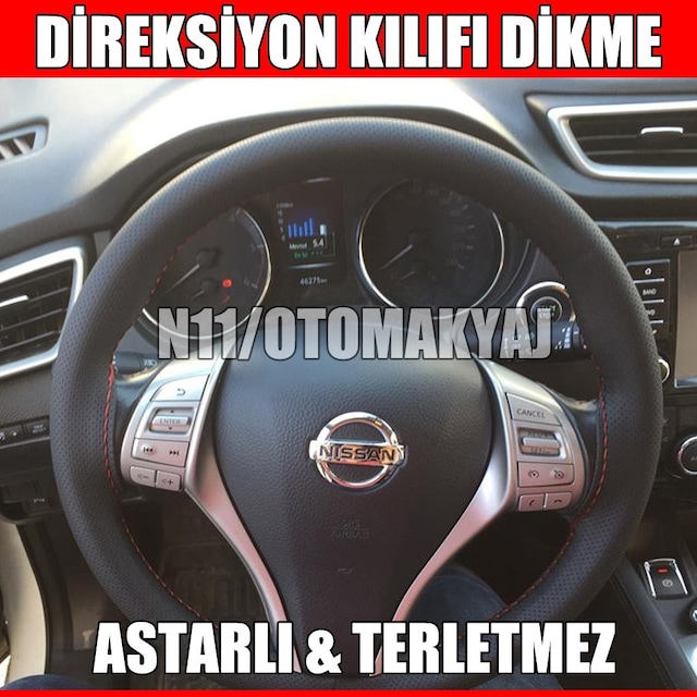 Nissan Qashqai Oto Direksiyon Kılıfı Dikme