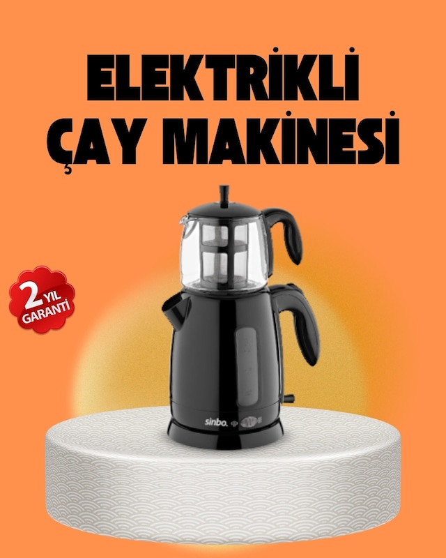 Mey İthalat Sinbo Stm 5840 Elektrikli Çay Makinesi 1800 Watt 1,7 Litre