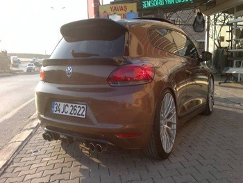 Volkswagen Scırocco Arka Difizör Çift Çıkış Boyasız