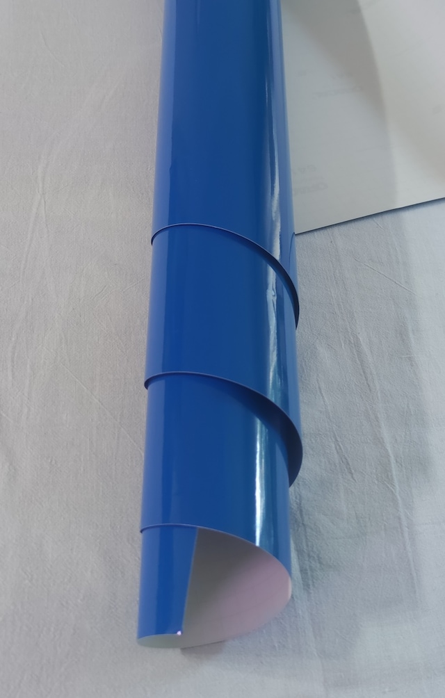 Mavi Renk Dayanıklı Araç Motor Mobilya Folyosu 126cm X 50 Cm
