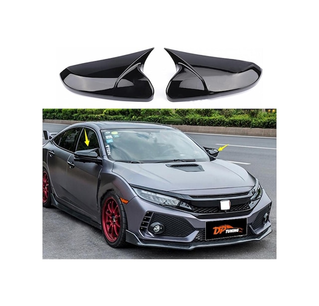 Honda Civic Fc5 Yarasa Ayna Kapağı Parlak Siyah