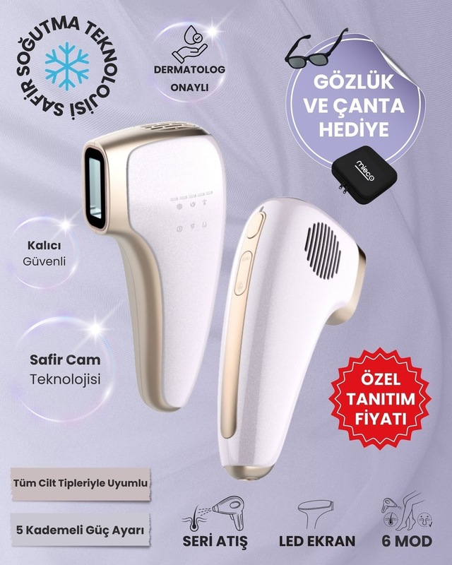 Mieco Safir Soğutma Özellikli İpl Lazer Epilasyon Aleti Safir