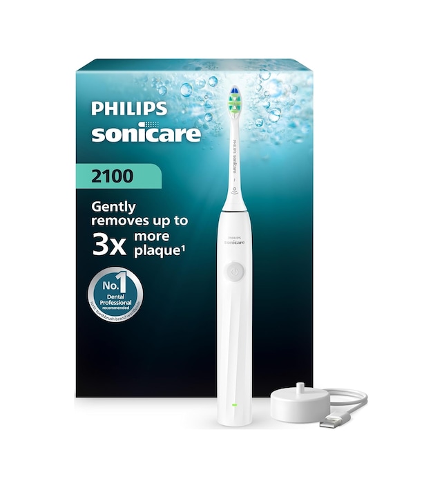 Türk Philips Sonicare 2100 Sonic Şarjlı Diş Fırçası, 3 Kat Plak T