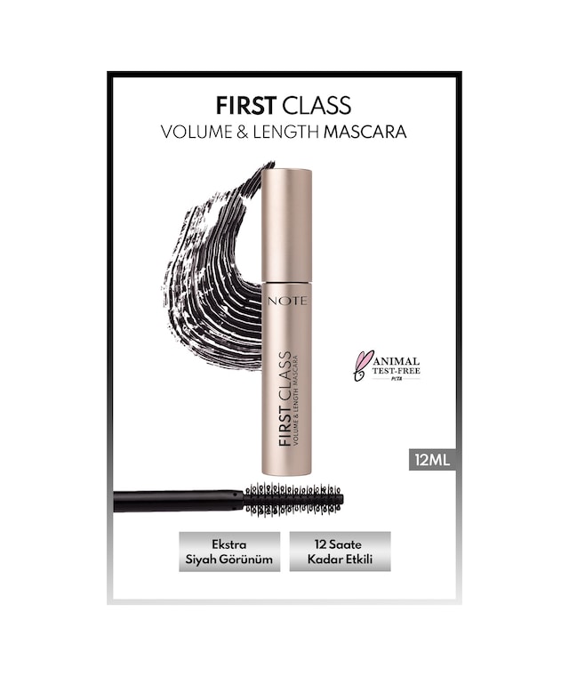 First Class Hacim ve Uzatma Etkili Maskara - Siyah