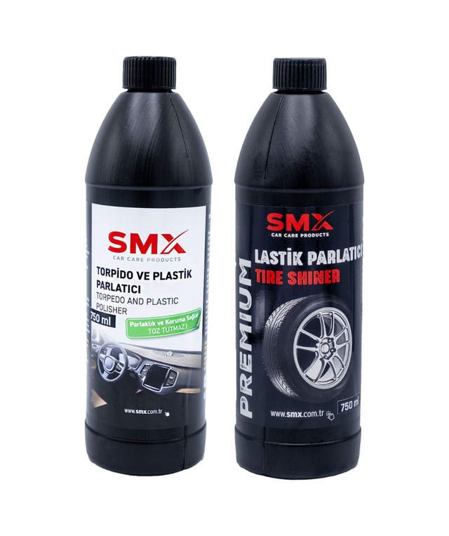 Torpido Ve Plastik Parlatıcı 750 Ml + Lastik Parlatıcı 750 Ml