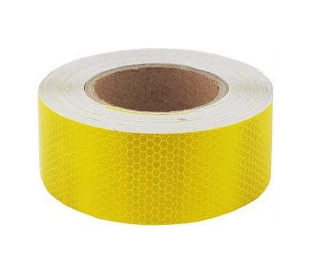 Fosfor Bant Petekli Sarı Şerit Bant 5 Cm