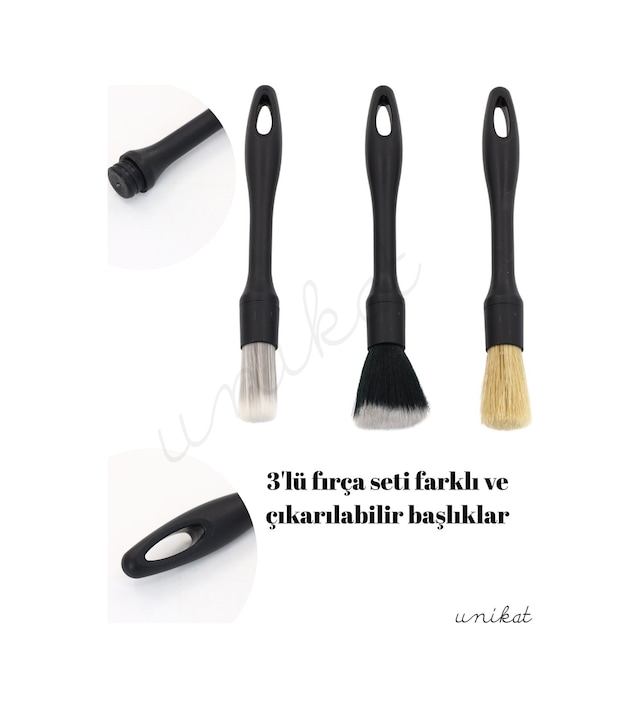 3'lü Fırçalar Farklı Ve Çıkarılabilir Başlıklar - Yeni Nesil Ürün 1 Adet