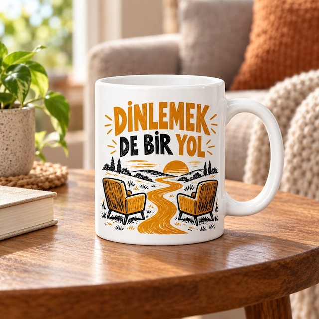Rehberlik Odası Tasarımlı Porselen Kupa - Model 882