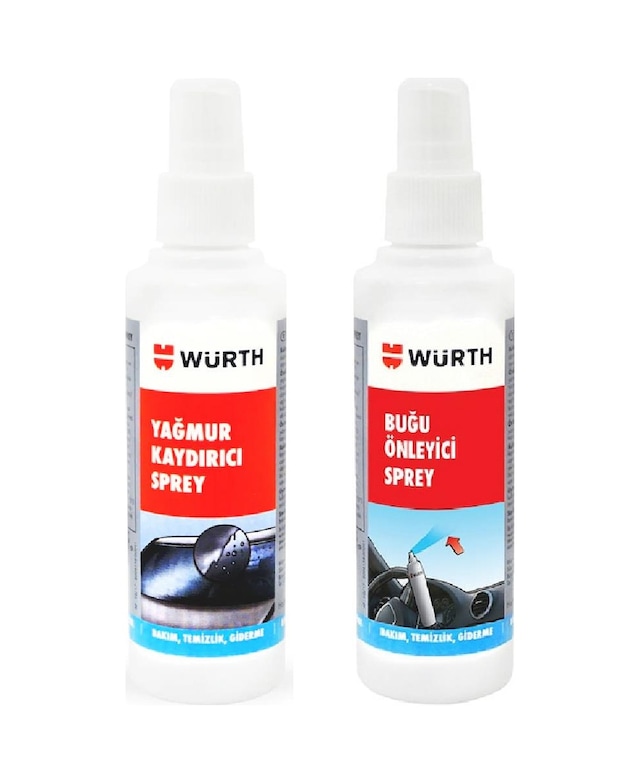 Würth Yağmur Kaydırıcı 150 Ml + Buğu Önleyici 150 Ml