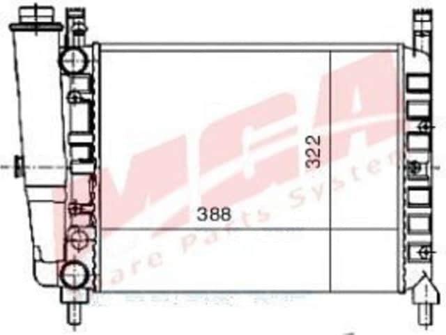 Su Radyatoru Mekanik Fıat : Uno 60-- 55 11sl 388 322 34