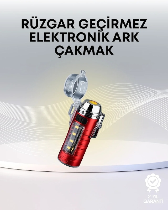 Ers Usb Şarjlı Suya Dayanıklı Elektrikli Çakmak