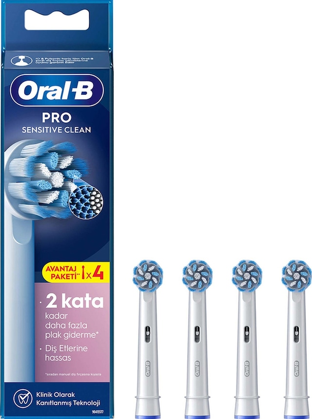 Oral-B Şarjlı Diş Fırçası Yedek Başlığı Sensitive X-Filament 4'lü