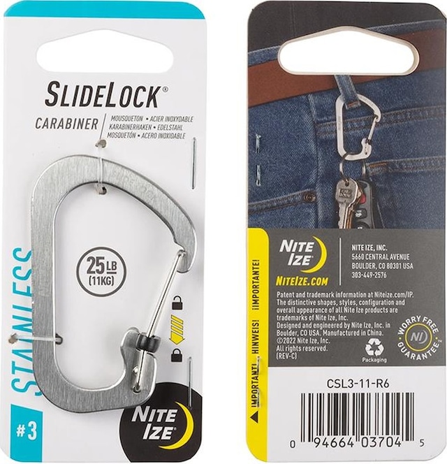 Nite Ize Slidelock Carabiner 3-çelik