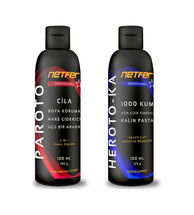 Netfer 2'li Kalın Pasta Cila Set - 2x100 Ml