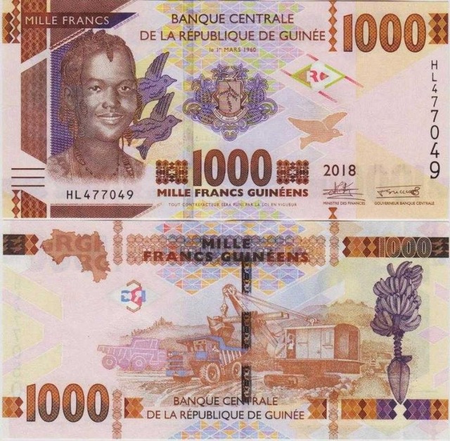 Gine 1000 Frank 2018 Çil Kondisyon.