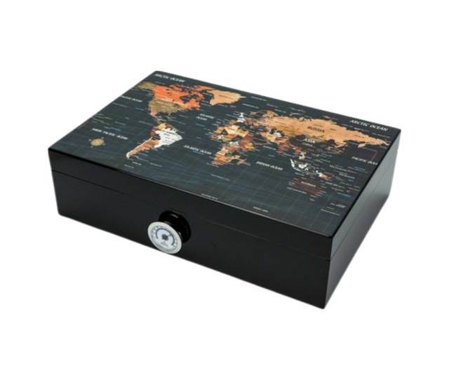 Hauser Siyah Baskı Humidor 562332